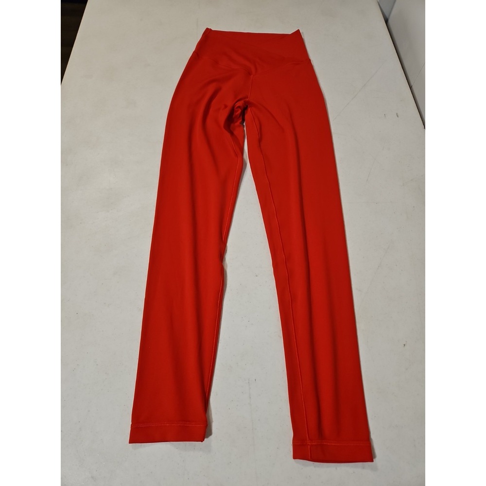 Offline By Aerie Crossover Real Me 7/8 High Rise Size Large Red Leggings (1937